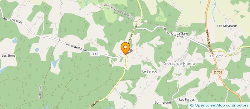 localisation de l'entreprise DEGEIX AURELIE ET NICOLAS  SIORAC-DE-RIBERAC