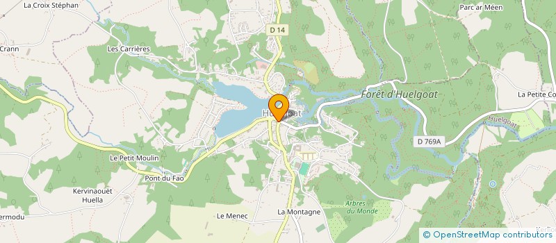 localisation de l'entreprise DEGEMER MAT  HUELGOAT