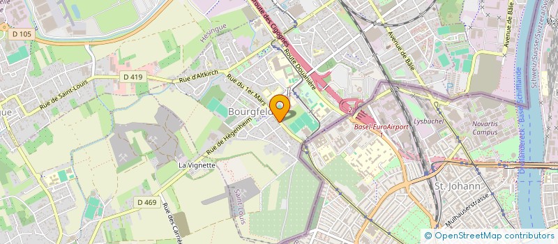 localisation de l'entreprise DEGEN-FREI BEATRIX - SCHWEIZER MANFRED à SAINT-LOUIS