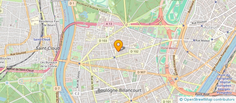 localisation de l'entreprise DEGEYTER-LE VERT GALANT à BOULOGNE-BILLANCOURT