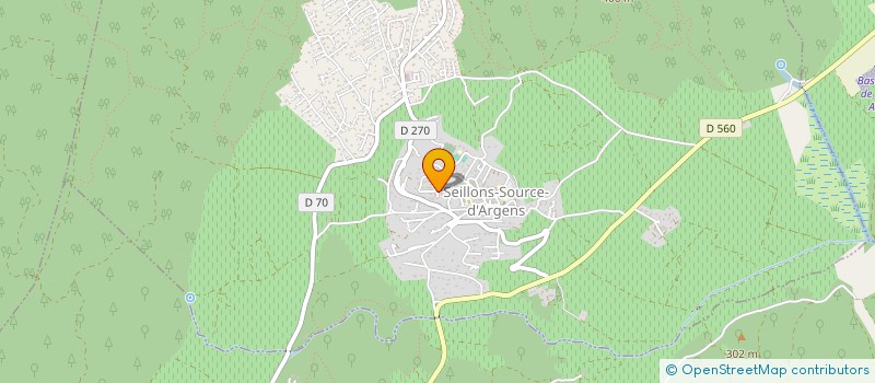 localisation de l'entreprise DEGIO  SEILLONS-SOURCE-D'ARGENS