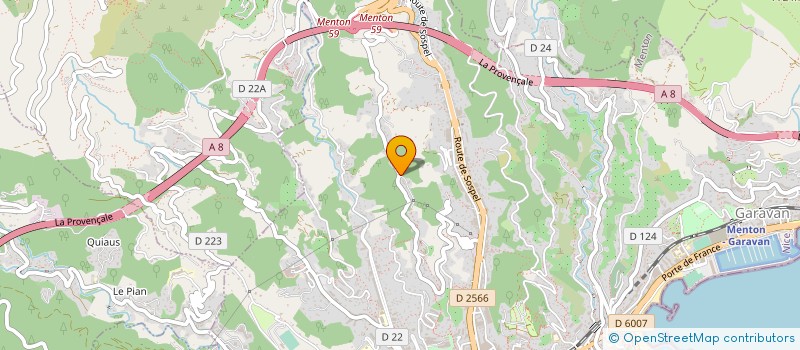 localisation de l'entreprise DEGIOVANNI PARTICIPATIONS  MENTON