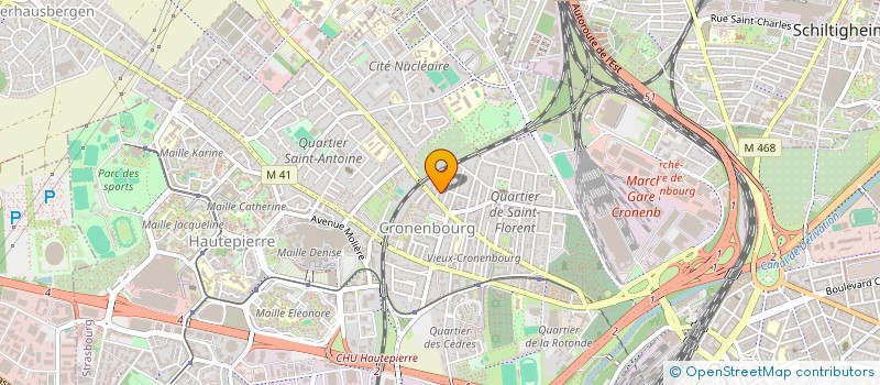 localisation de l'entreprise DEGIRELEC à STRASBOURG
