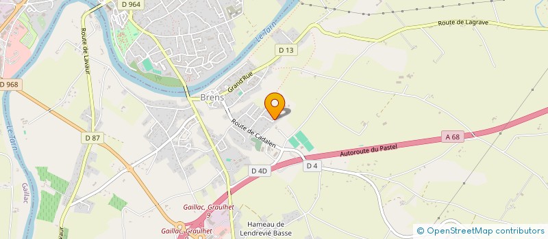 localisation de l'entreprise DEGOIZE EXPERTISE AUTOMOBILE  BRENS