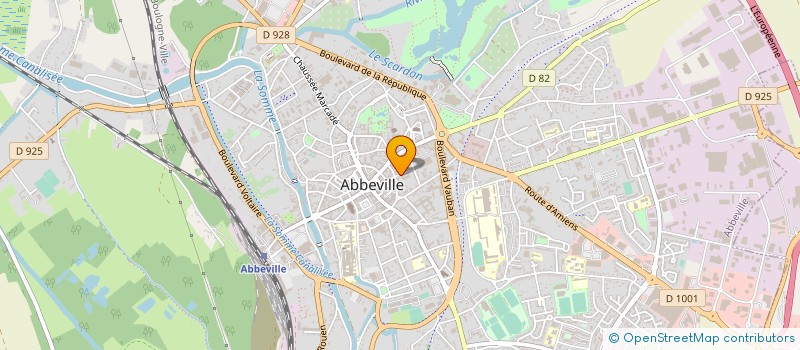 localisation de l'entreprise DEGOMME PIERRE à ABBEVILLE