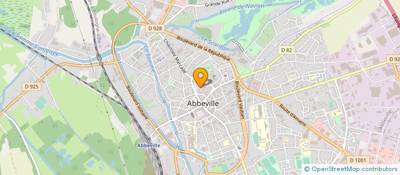 localisation de l'entreprise DEGOMME PIERRE ET CIE à ABBEVILLE