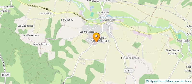 localisation de l'entreprise DEGORCE SARL à MARTHON