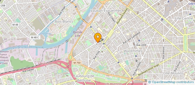 localisation de l'entreprise DEGORRE à LILLE