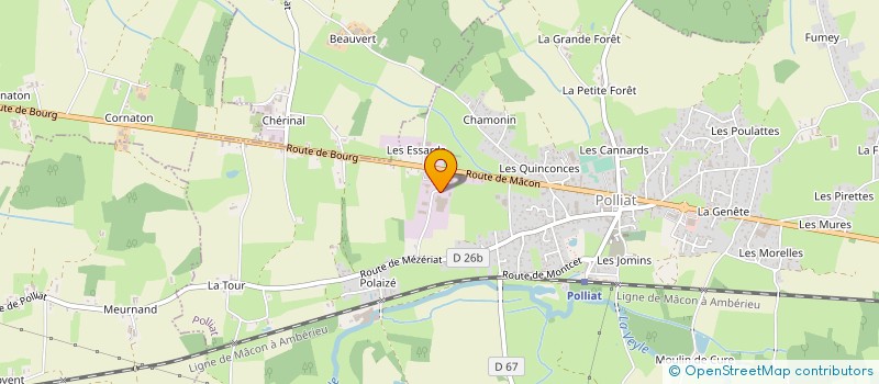 localisation de l'entreprise DEGOTTEX INDUSTRIE à POLLIAT