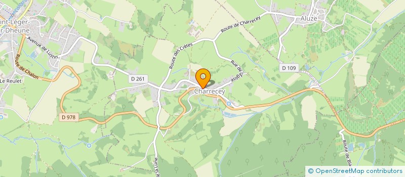 localisation de l'entreprise DEGRACE ALCEGA  CHARRECEY