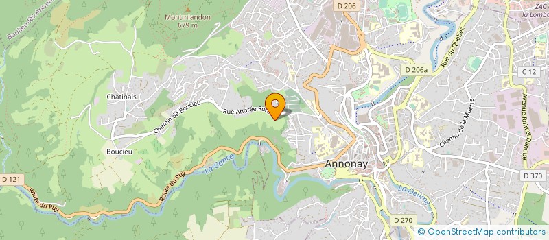 localisation de l'entreprise DEGRAIX MECANIQUE GENERALE à ANNONAY