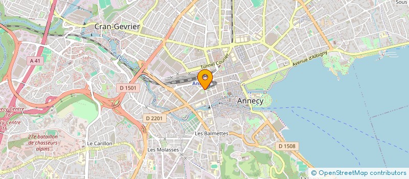 localisation de l'entreprise DEGRANGE à ANNECY