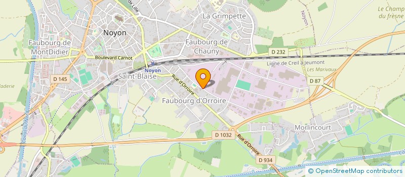 localisation de l'entreprise DEGRAV' AGRI à NOYON