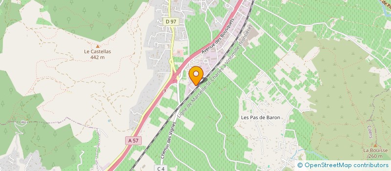 localisation de l'entreprise DEGREANE HORIZON  CUERS