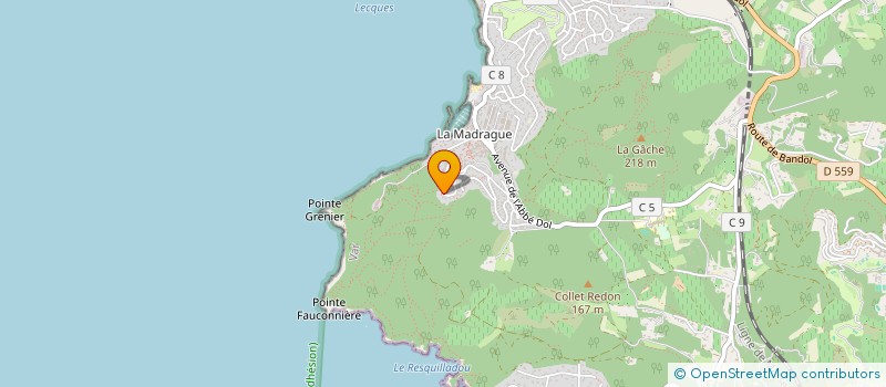 localisation de l'entreprise DEGREMONT à SAINT-CYR-SUR-MER