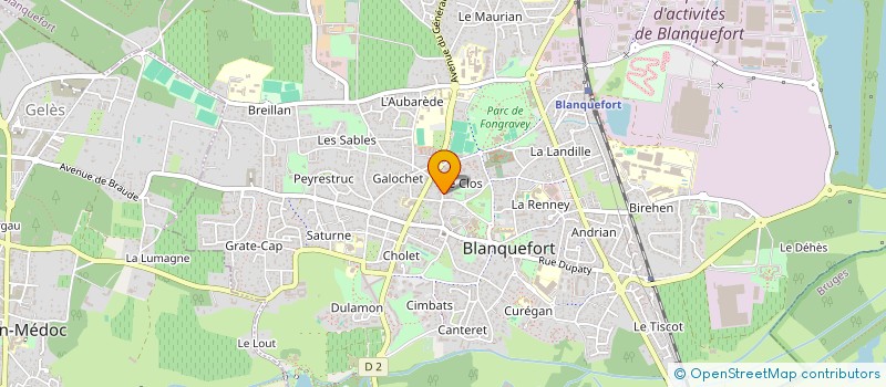 localisation de l'entreprise DEGREVE & MISON à BLANQUEFORT