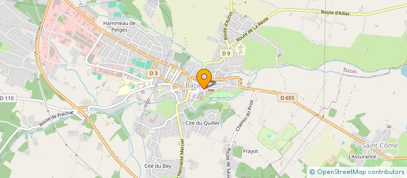 localisation de l'entreprise DEGREZE SEBASTIEN  BAZAS