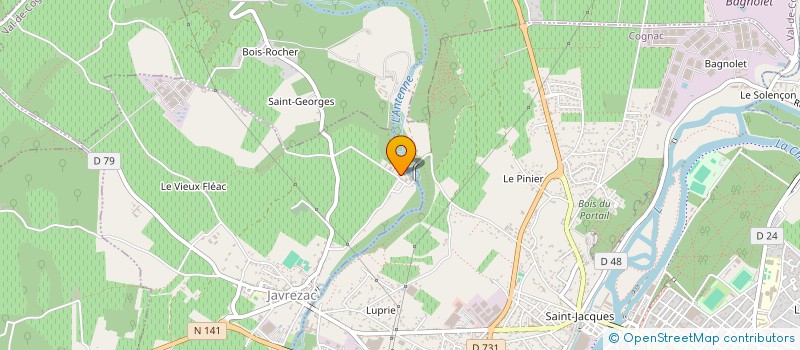 localisation de l'entreprise DEGRIFF'CAR à JAVREZAC