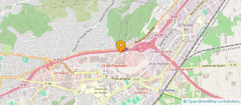 localisation de l'entreprise DEGRIFFE STOCK à LA GARDE