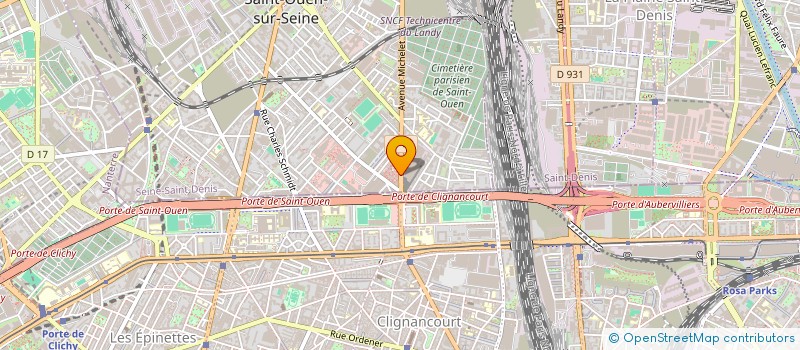 localisation de l'entreprise DEGRIFFPLUS à SAINT-OUEN-SUR-SEINE