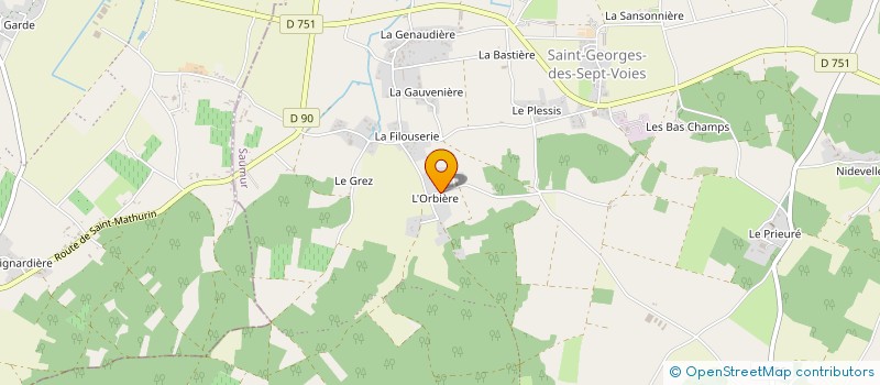 localisation de l'entreprise DEGRIP' à GENNES-VAL-DE-LOIRE