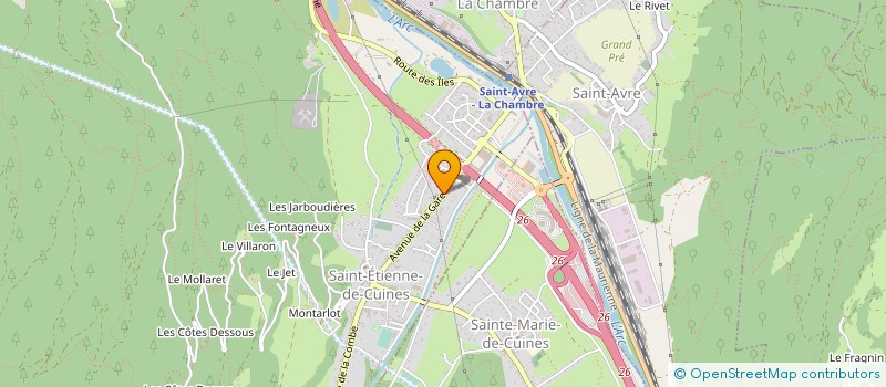 localisation de l'entreprise DEGRISOL RHONE ALPES à SAINT-ETIENNE-DE-CUINES