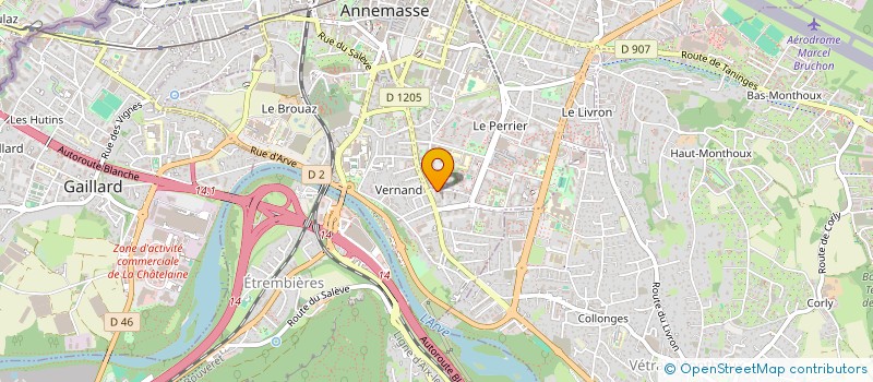 localisation de l'entreprise DEGROM INDUSTRIES à VETRAZ-MONTHOUX