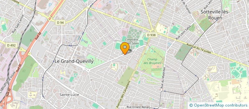 localisation de l'entreprise DEGROOT DAVID  LE GRAND-QUEVILLY