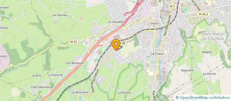 localisation de l'entreprise DEGRUEL à SAINT-CHAMOND