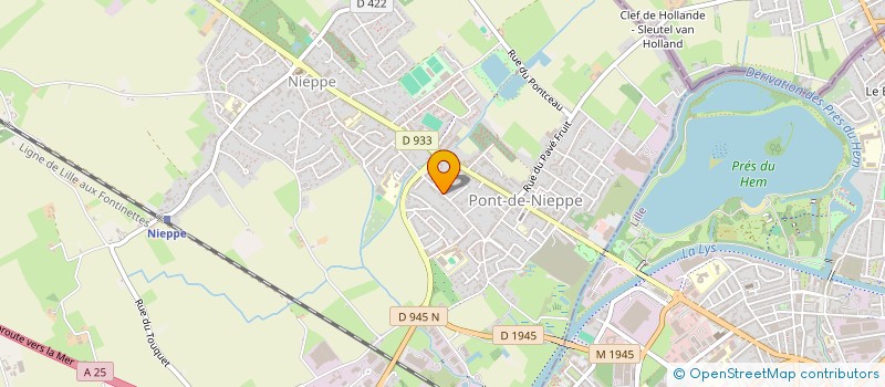 localisation de l'entreprise DEGRYSE-DHENIN  NIEPPE