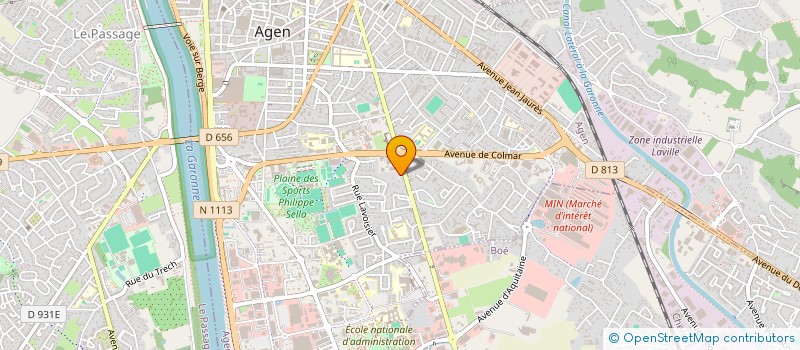 localisation de l'entreprise DEGUILHEN à AGEN