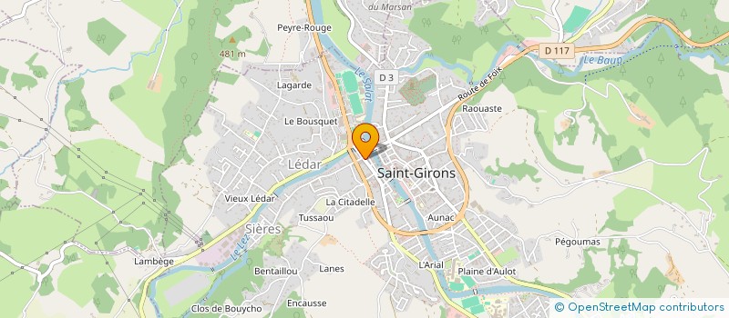 localisation de l'entreprise DEGUILLAUME à SAINT-GIRONS