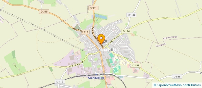 localisation de l'entreprise DEGUINE  GRANDVILLIERS