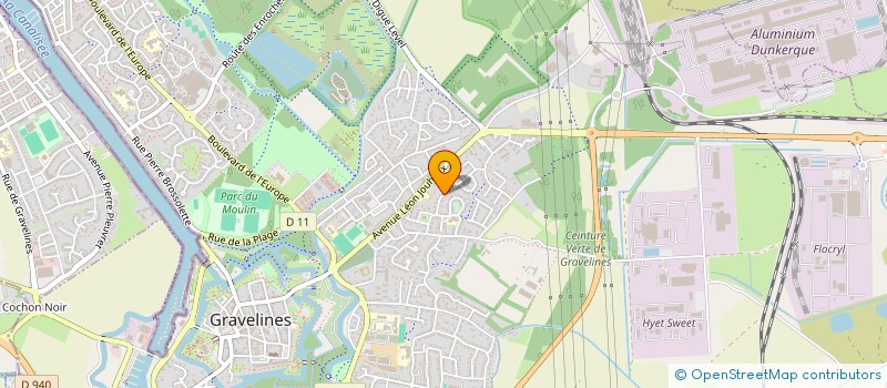 localisation de l'entreprise DEGUINE IMMOBILIER à GRAVELINES