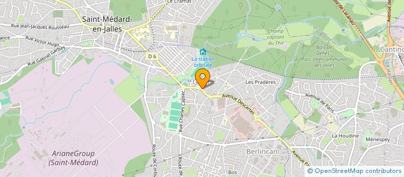 localisation de l'entreprise DEGUSTA GAJAC à SAINT-MEDARD-EN-JALLES
