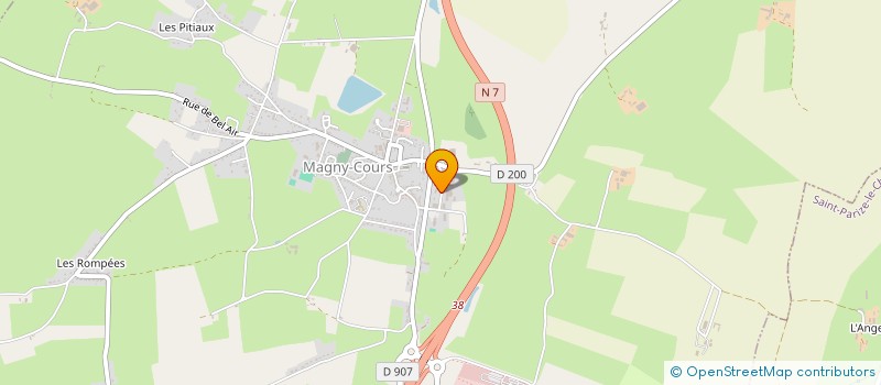 localisation de l'entreprise DEH à MAGNY-COURS