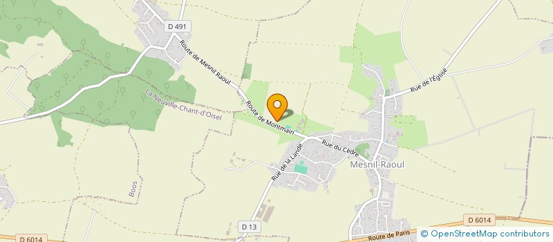 localisation de l'entreprise DEHAIS CHAUFFAGE  MESNIL-RAOUL