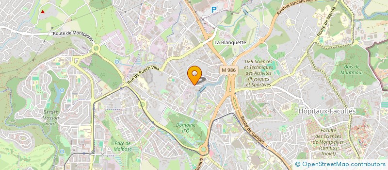 localisation de l'entreprise DEHAN IMPRIMERIE à MONTPELLIER