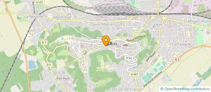localisation de l'entreprise DEHAUT à LAON
