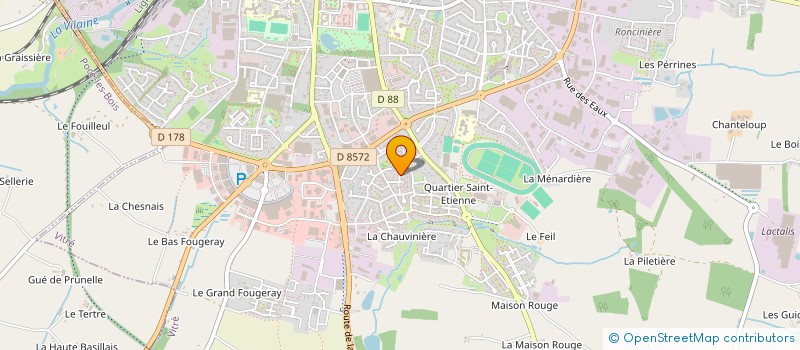 localisation de l'entreprise DEHAUT SARL à VITRE