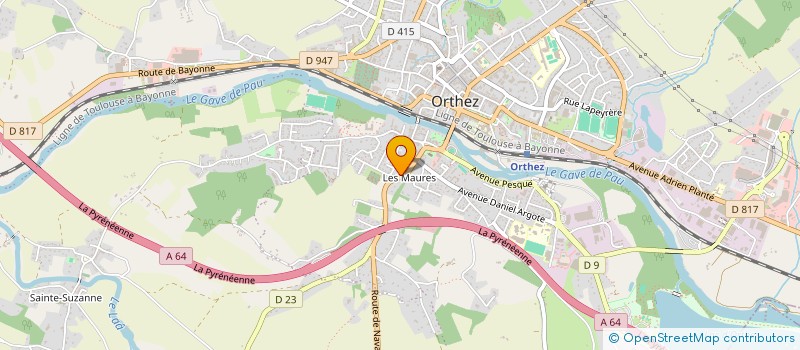 localisation de l'entreprise DEHAY SERVICES SAP à ORTHEZ