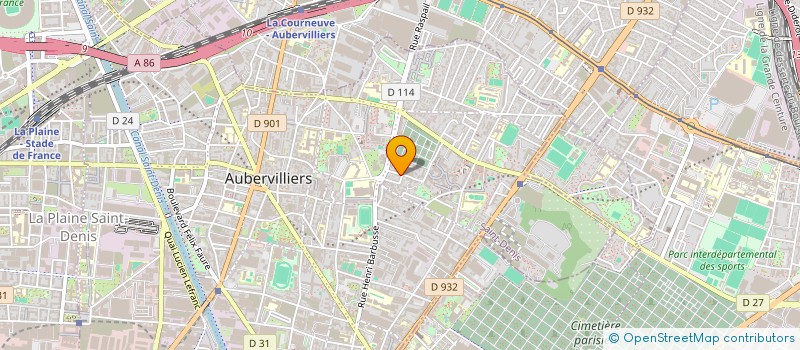 localisation de l'entreprise DEHBI à AUBERVILLIERS