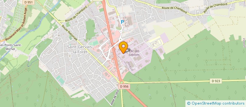 localisation de l'entreprise DEHE CENTRE VAL DE LOIRE à VINEUIL