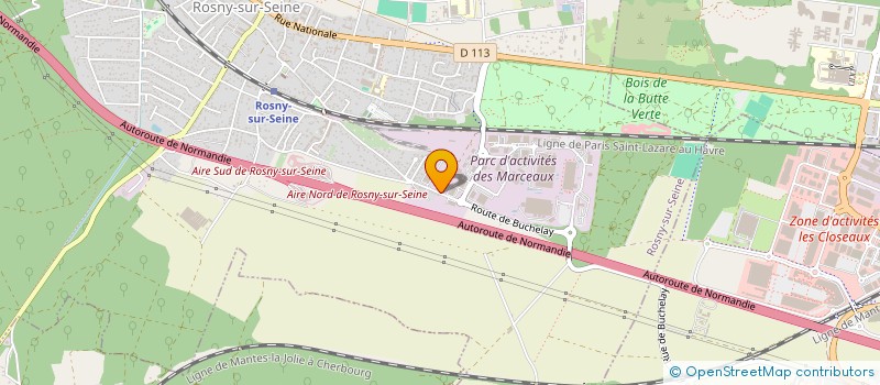 localisation de l'entreprise DEHE TP à ROSNY-SUR-SEINE