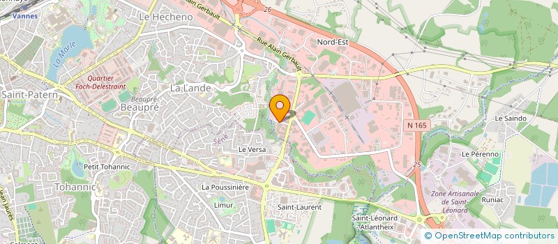 localisation de l'entreprise DEHE TP ENVIRONNEMENT à VANNES
