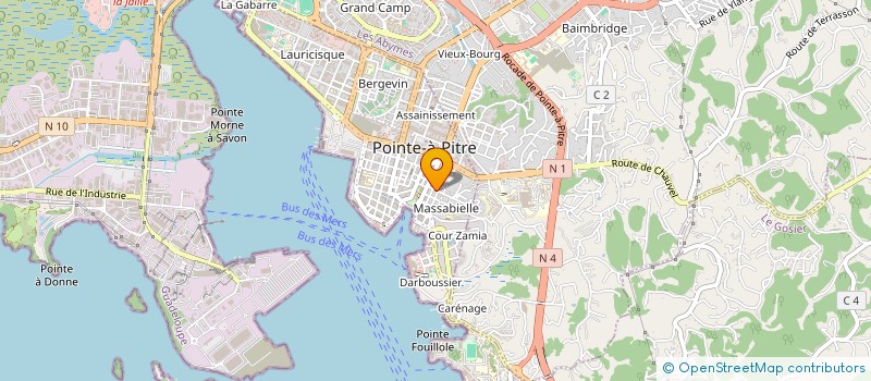 localisation de l'entreprise DEHER GROUP à POINTE-A-PITRE