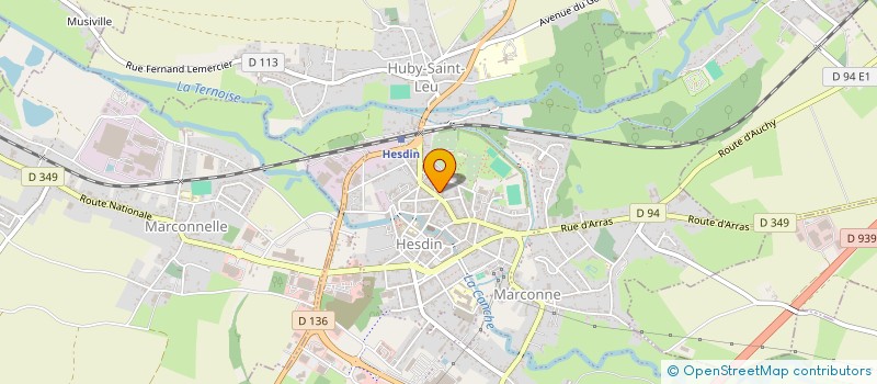 localisation de l'entreprise DEHEUL ET MILOT, NOTAIRES ASSOCIES  HESDIN