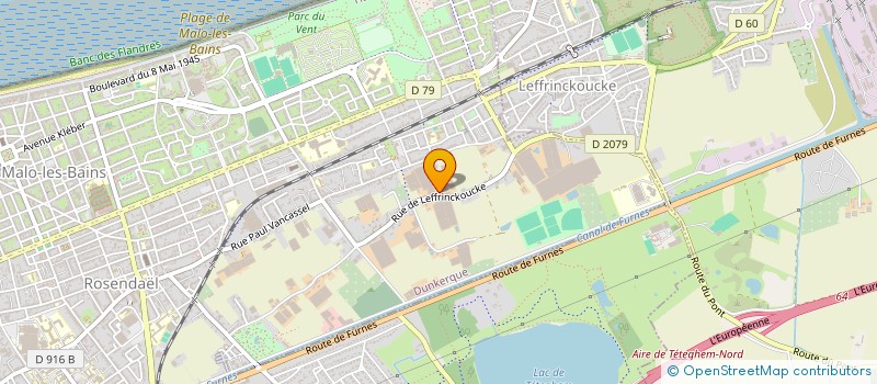 localisation de l'entreprise DEHONDT à DUNKERQUE