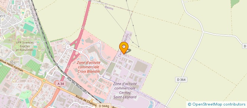 localisation de l'entreprise DEHONDT à CERNAY-LES-REIMS