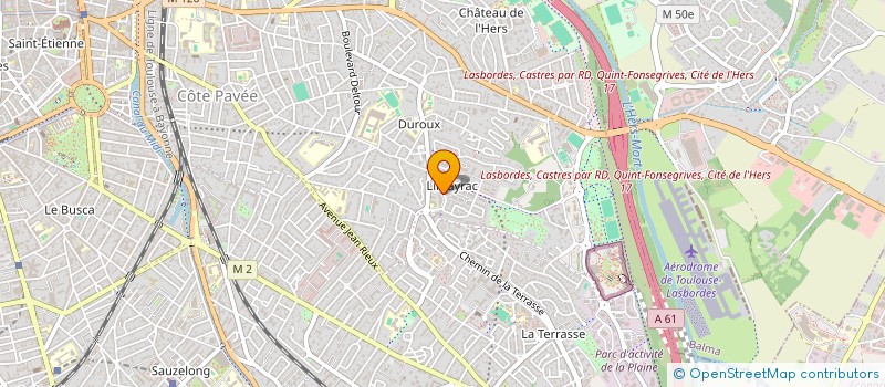 localisation de l'entreprise DEHORS DEVANT LA PORTE à TOULOUSE